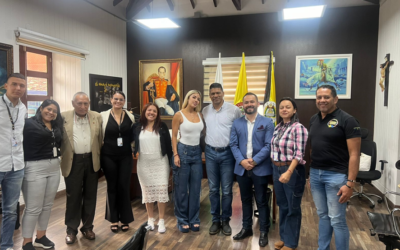 Unisabaneta visita al Alcalde de Amagá y su equipo de trabajo