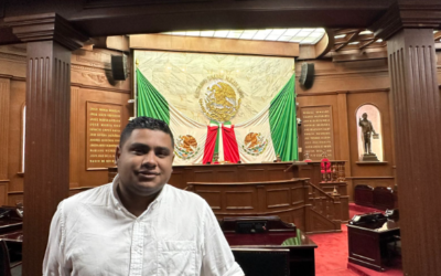 Nuestro Estudiante Jason Salazar, de Derecho, visita el Honorable Congreso del Estado de Michoacán