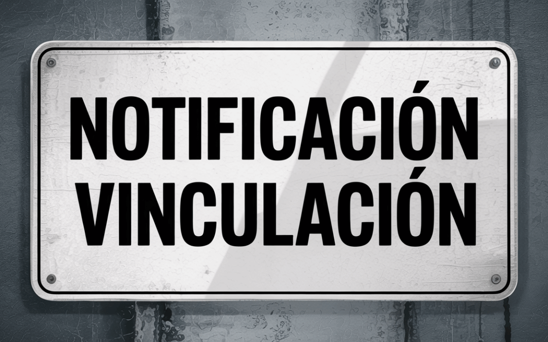 Notificación vinculación