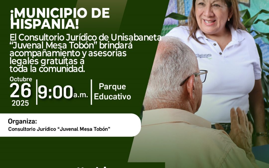 Unisabaneta lleva asesoría jurídica gratuita al Suroeste Antioqueño